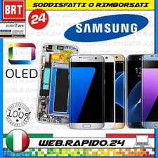 DISPLAY LCD+TOUCH SCREEN+FRAME ORIGINALE PER SAMSUNG GALAXY S7 EDGE G935F VETRO