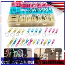 250pcs Solder Sleeve Seal Heat Shrink Butt Wire Connectors Terminals Waterproof