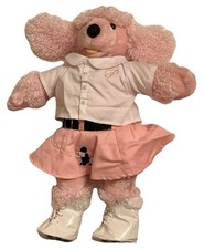 Build A Bear Pink Poodle With Poodle Shirt Skirt  Ice Skates