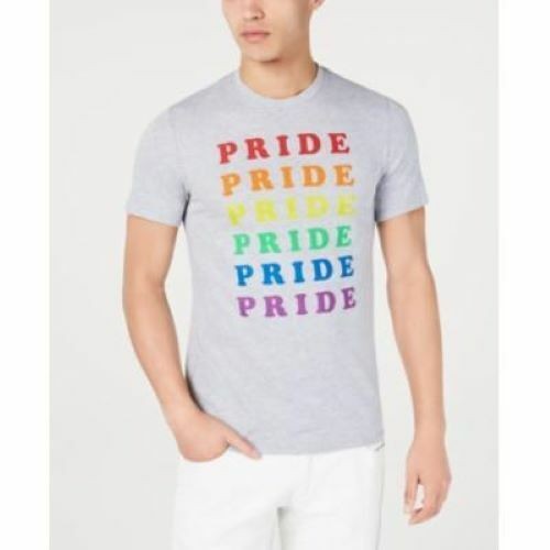 Футболка унисекс Rainbow Pride с графическим принтом Inc Heather Grey маленького размера 2490₽