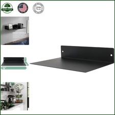 Contemporary Floating Shelf 12 Inch Black for Stylish Home Storage Solutions
