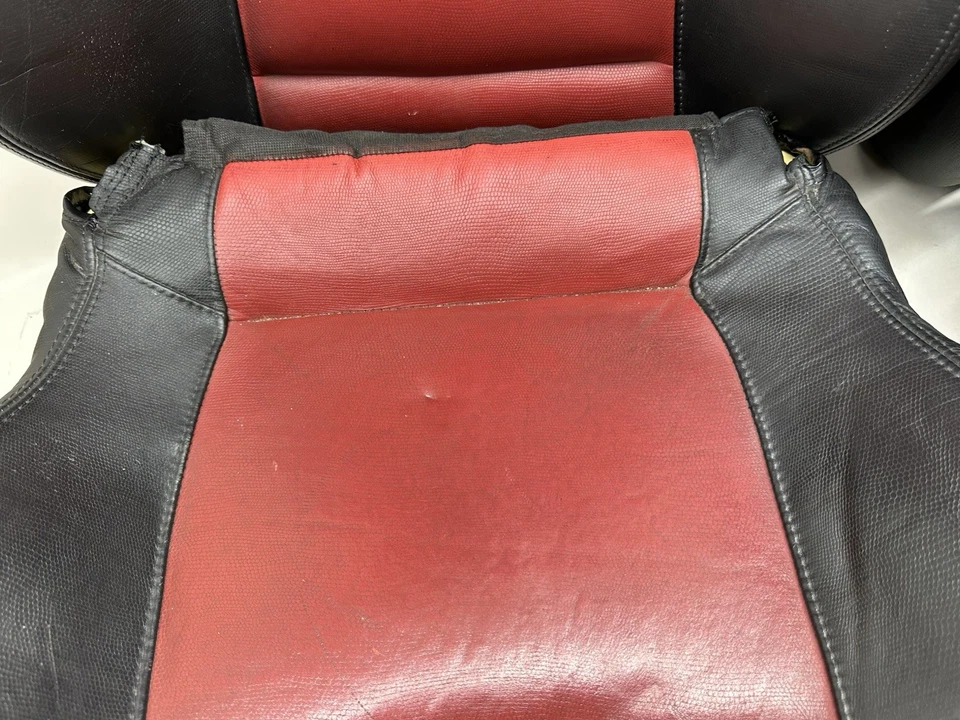 Juego de asientos deportivos de cuero para BMW E36 Z3 M 96-02 rojo negro cojines superiores e inferiores OEM Foto 3 de 4