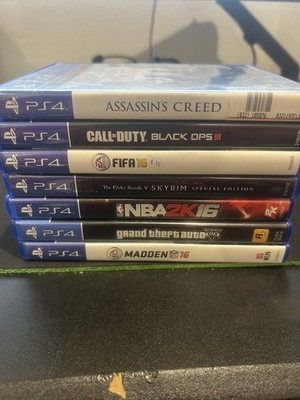 PS4 Game Lot - NBA 2k Skyrim SE madden GTA COD