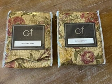 C & F Enterprises Standard Pillow Shams Williamsburg Cottage Garden Quilted 💐