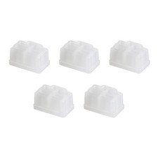 RJ45 Anti Dust Plug Port Dust Silicone Covers Caps Stoppers Clear 5pcs
