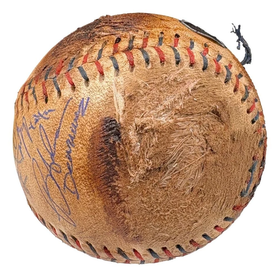 The Sandlot Cast (8) Signed Babe Ruth Replica Signed Baseball Renna Guiry BAS - Image 3 of 4