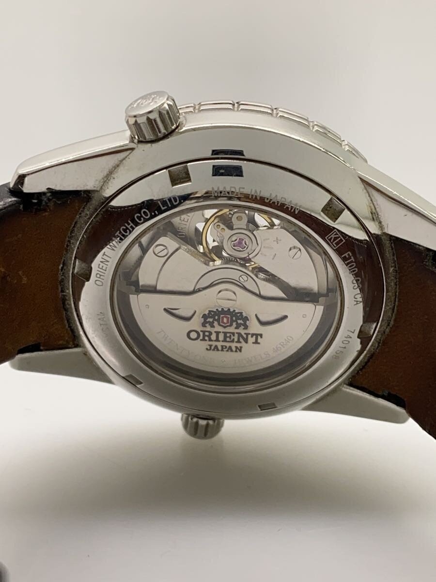 ORIENT Automatic Mechanical Black Dial Leather St… - image 3