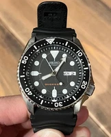 SEIKO SKX007 Black Boy Diver 7S26-0020 Automatic 200m Day Date Men's Watch Japan