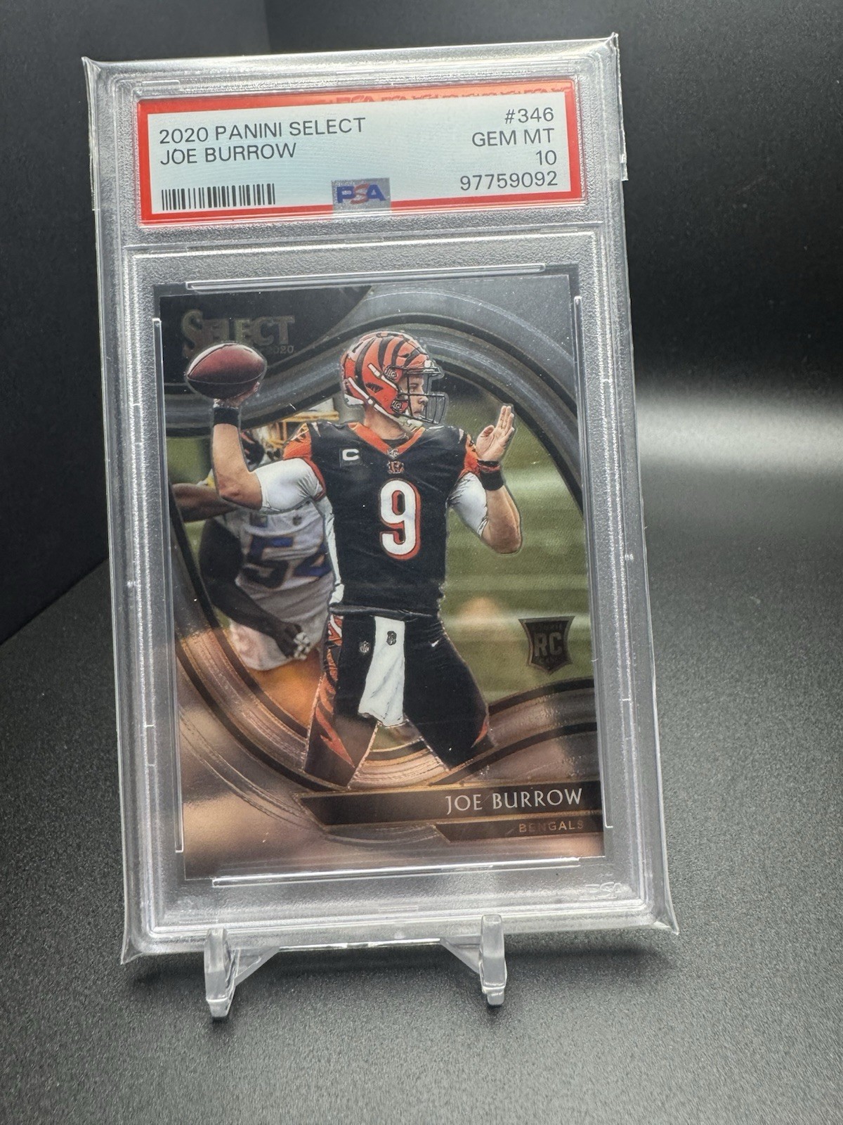 Joe Burrow 2020 Panini Select Field Level CARD#346 PSA 10 Rookie RC NICE!