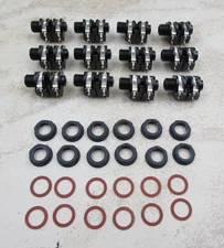 12 PACK, TRS Audio Phone Jack PCB Panel Mount 4 Pin 6.4 mm Female Socket