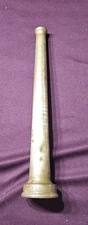 VINTAGE INDUSTRIAL or FIREMAN FIRE FIGHTER 12” BRASS HOSE NOZZLE 1 1/2" 