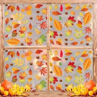 Fensterbilder Erntedankfest 9 BläTter Selbstklebend AhornbläTter Herbstdeko
