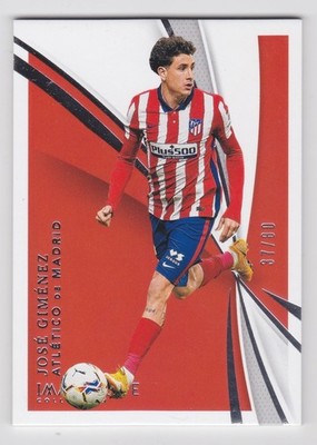 2021 Immaculate Collection Atletico Madrid No.19 Jose Gimenez /80