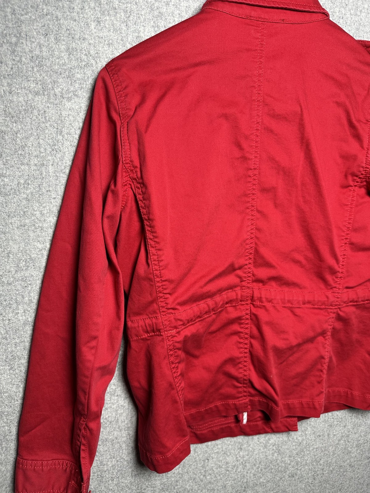 Talbots Medium Petite Red Jacket Lightweight Stre… - image 13