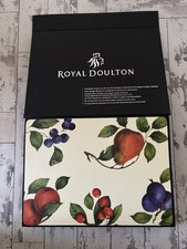 Royal Doulton Floral Placemats Coasters 18-Piece Boxed Set for 8