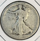 1921-S - Walking Liberty Half Dollar Semi-Key – San Francisco Mint - 90% Silver