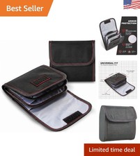 Professional Camera Filter Case - 2 Pack with Soft Padding, Easy Access Design