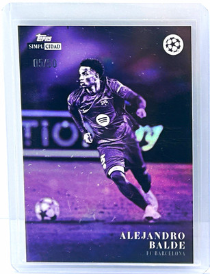 2026 Topps Simplicidad Alejandro Balde FC Barcelona 05/50
