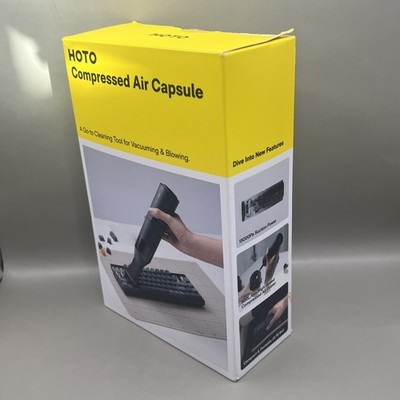 Hoto Handheld Compressed Air Capsule 4-in-1 Vacuum (New Open Box