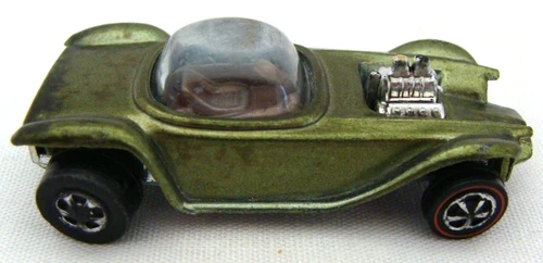 Vintage Hot Wheels Redline Olive Green 1968 Beatnik Bandit
