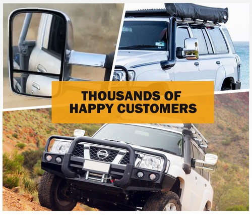 San Hima Towing Mirrors Extendable for Nissan Patrol GU Y61 1997- 2016 - Picture 9 of 11