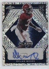 2021 Leaf Flash Navy Blue /75 Dylan Moses #BA-DM1 Auto 01wi