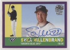 2021 Archives Fan Favorite 1960 Topps Purple 100/150 Shea Hillenbrand Auto 7ut