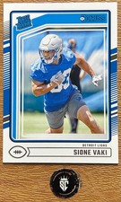 Sione Vaki 2024 Panini Donruss Base Set Rated Rookie #332 Detroit Lions