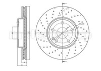 2X Metelli Bremsscheibe 23-1489FC FüR MERCEDES-BENZ