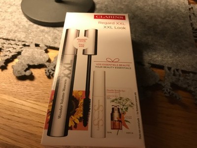 Clarins Wonder Volume Mascara XXL Geschenkset - 01 Extreme Black - neu OVP
