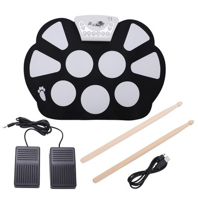 Portable Electronic Drumsets For Beginners Roll Up Drum Kit