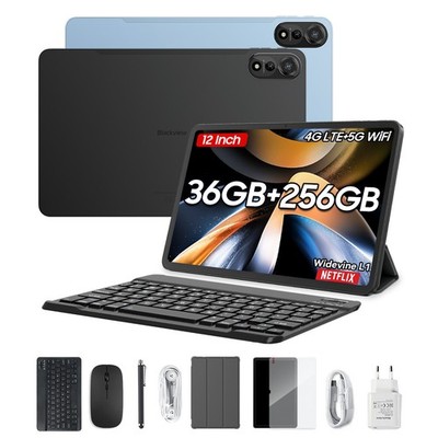 Blackview Mega 2 12'' Tablet 36GB RAM 256GB Android 15 2K 4G LTE Widevine L1
