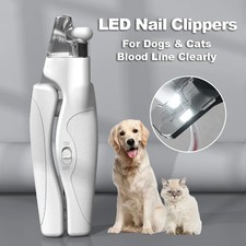 Pet Nail Clipper with LED Light Dog Cat Special Blood Line Scissors Multifunctio