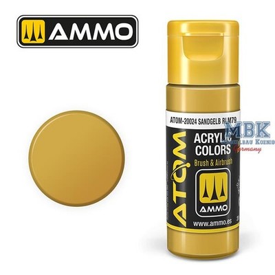 Ammo of MIG ATOM20024 ATOM COLOR Sandgelb RLM79