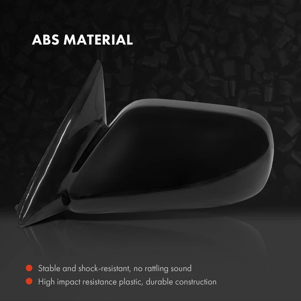 2x Espelho Preto Powered para Toyota Camry 1997 1998 1999-2001 Motorista e Passageiro - Imagem 3 de 4