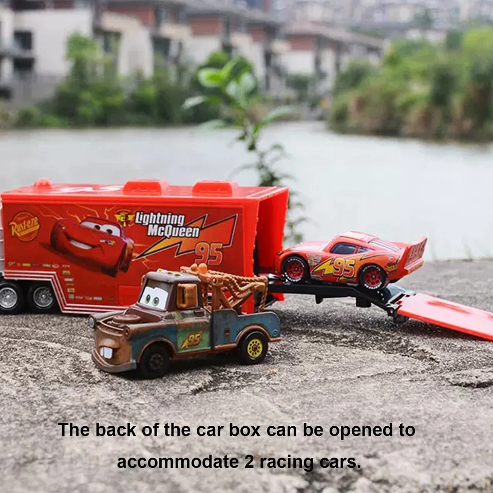 Auto Mack Truck Kinder Spielzeug Lightning McQueen Racer Kids Toy - Bild 3 von 4