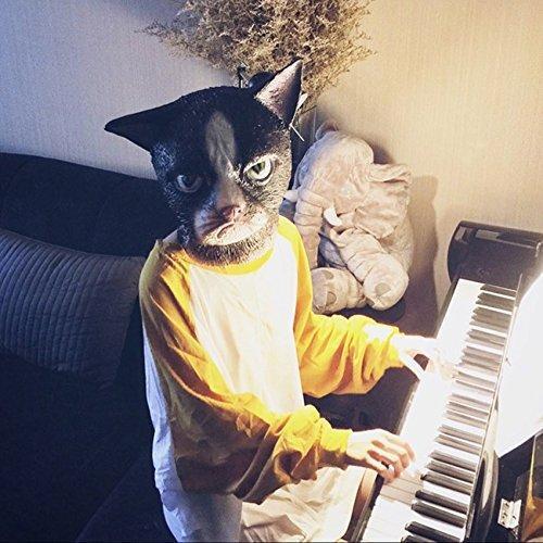 Angry Cat Head Mask MeowStar Human Animal Big Face CatDemon Head Cover BallParty