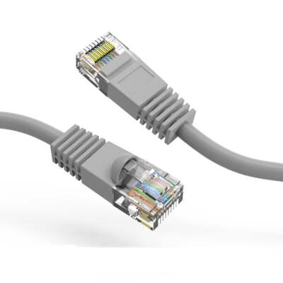 35Ft CAT5E UTP Ethernet Network Booted Cable Gray