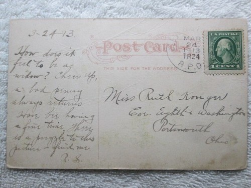 Rose Polytechnic Institute, Terre Haute, Indiana Postcard 1913 - Picture 2 of 2