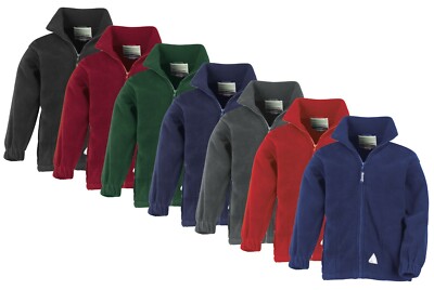 Result Kinder Jungen Mädchen Polartherm Voller Reißverschluss Fleecejacke