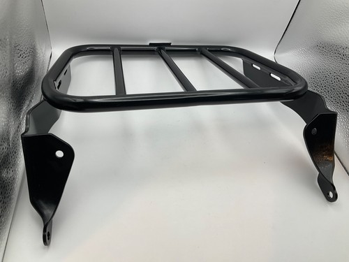 Black Sport Luggage Rack For Holdfast Sissy Bar Fit Harley FLDE FXBB FLHC S FXST - Picture 4 of 12