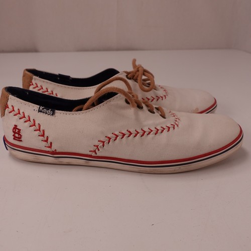 Keds St Louis Cardinals Baseball Stitch Shoes Womens Size 8.5 - 第 2/10 張圖片