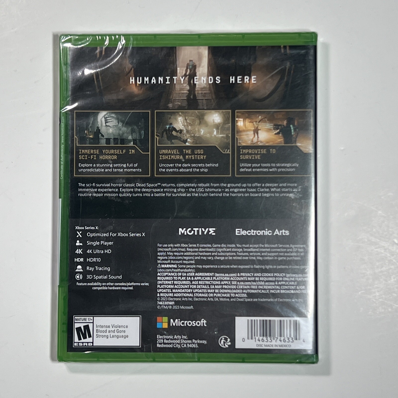 Jeu Dead Space – Version Xbox Series X – Neuf Sous Blister