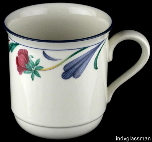 Lenox Chinastone POPPIES ON BLUE Coffee Mug UNUSED (1 left)