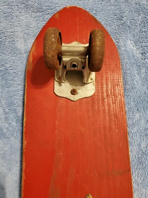 Vintage 43 Fli-Back Skate Racer Skateboard Antique with Steel