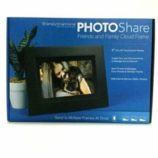SimplySmart Home - PhotoShare Friends and Family Smart Frame 8" - Black