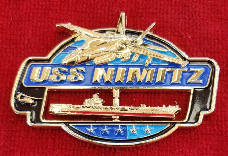 US NAVYチャレンジ US NAVY USS NIMITZ SPINNER WESTPAC 2017 CHALLENGE COIN (USCG US