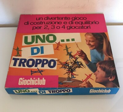 Einer von zu vielen Spielen Club Giochiclub Uno... Vintage Box Spiel Typ Jenga