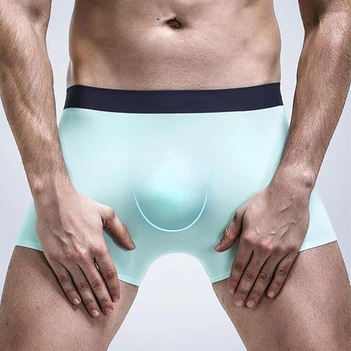 3 PIEZAS Hombres 3D-Bolsa Boxer Calzoncillos Anti-Rozaduras Ropa Interior Seda Hielo Transpirable - Imagen 4 de 38