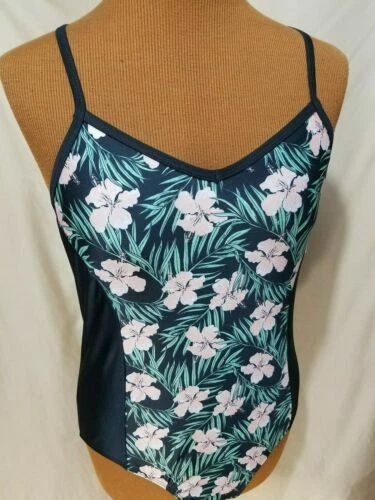 Traje de baño de poliéster negro Bobbie Brooks para Mujeres